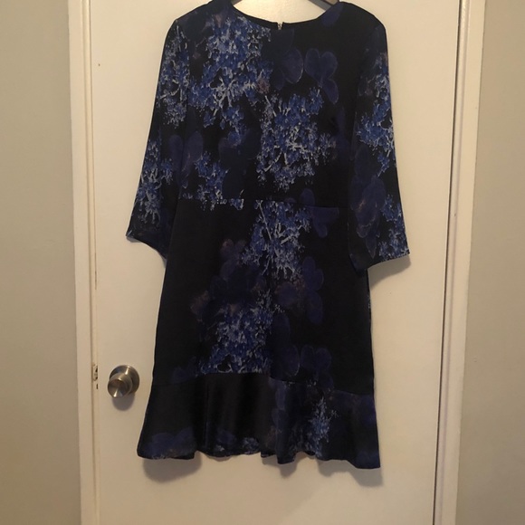 Banana Republic Blue Fit N Flare Dress 8 - Picture 6 of 11